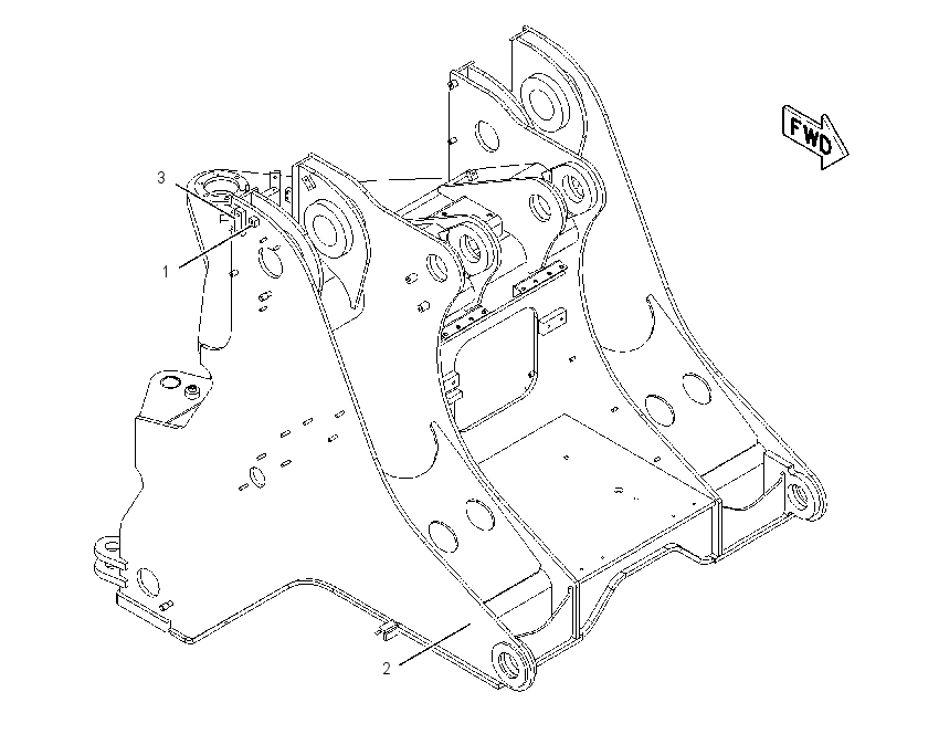 FRAME AS-LOADER 2172795 CAT