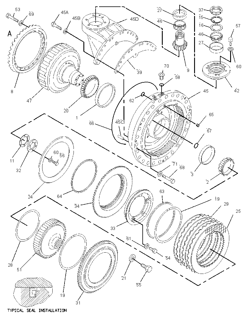 DIFFERENTIAL DRIVE AND BRAKE GROUP 1934119 CAT
