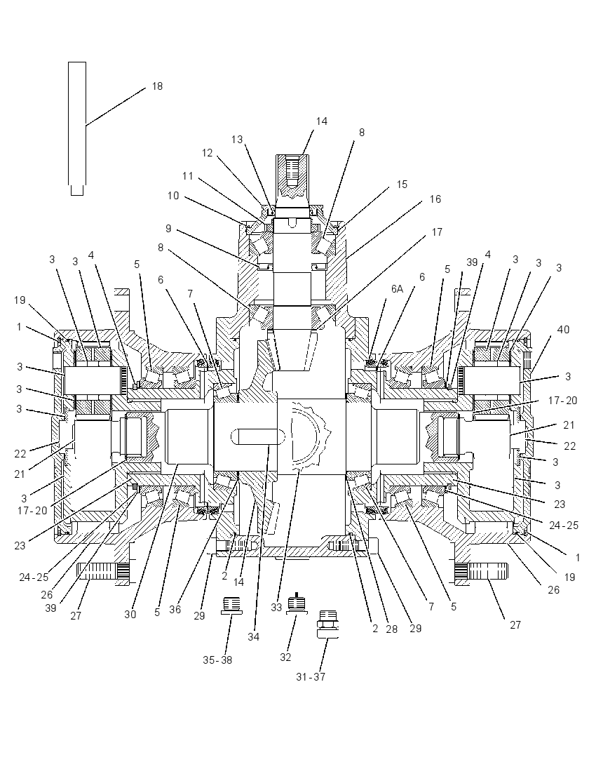 AXLE GP-DRIVE 1207528 CAT