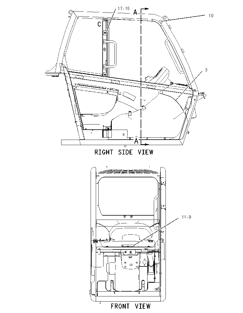 Отделка кабины 1741310 CAT