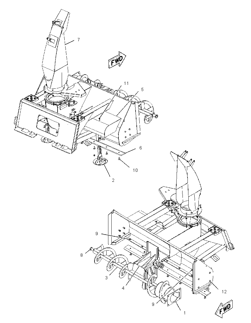 FRAME GP-SNOWBLOWER 2124572 CAT