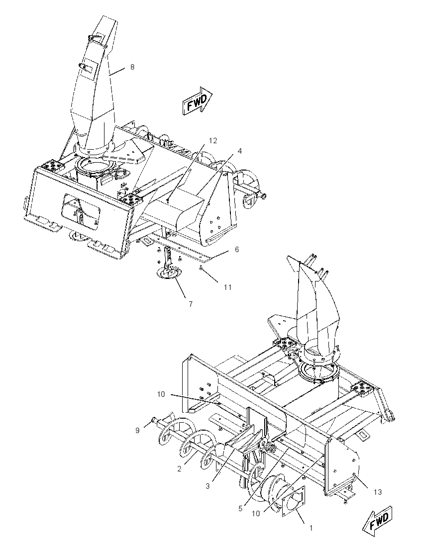 FRAME GP-SNOWBLOWER 2124578 CAT