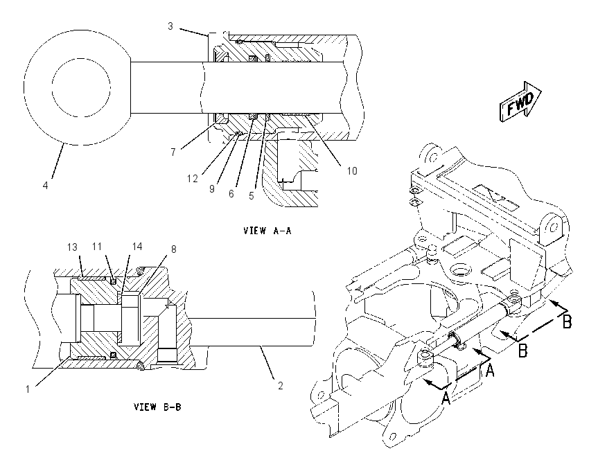 CYLINDER GP-ARTICULATION 1988305 CAT