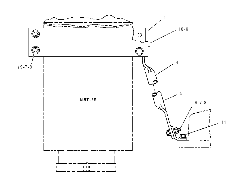 MOUNTING GP-MUFFLER 1W3167 CAT