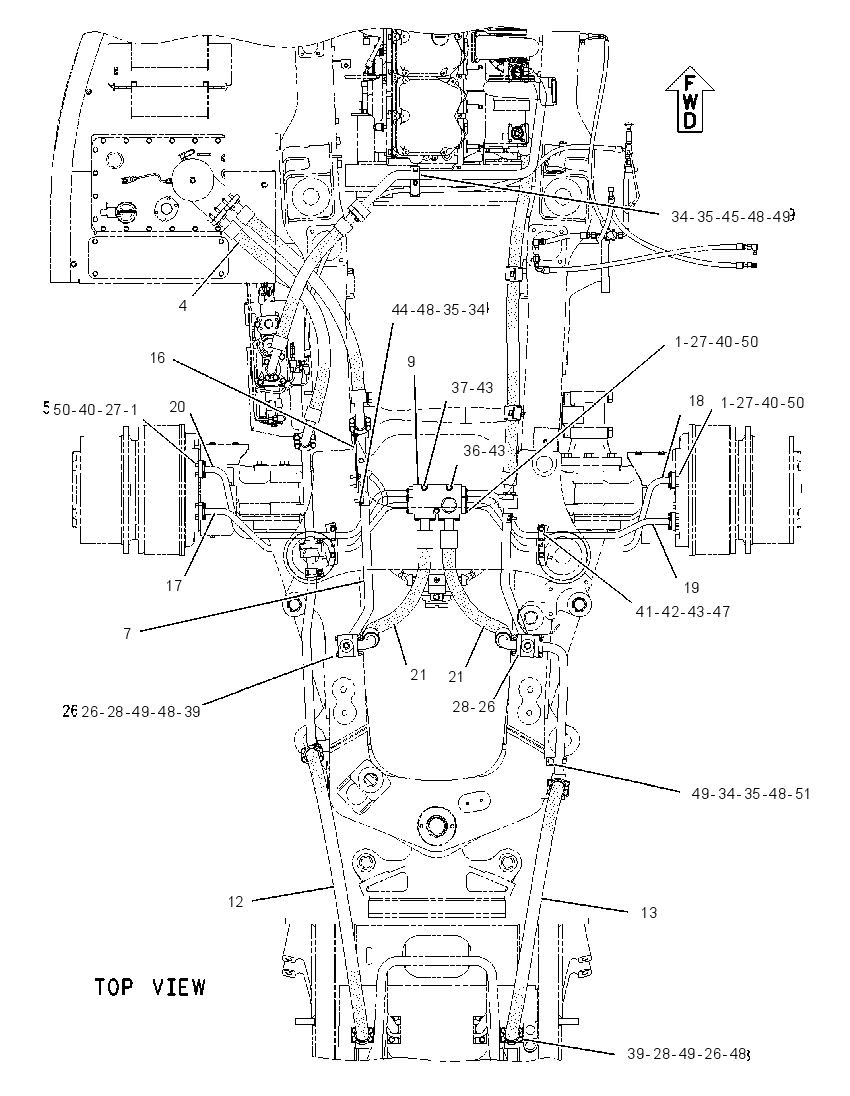 LINES GP-BRAKE COOLING 1663950 CAT