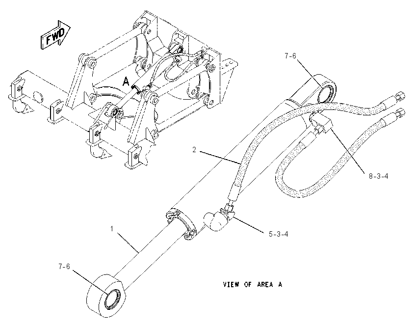 CYLINDER & LINES GP-RIPPER 2089698 CAT