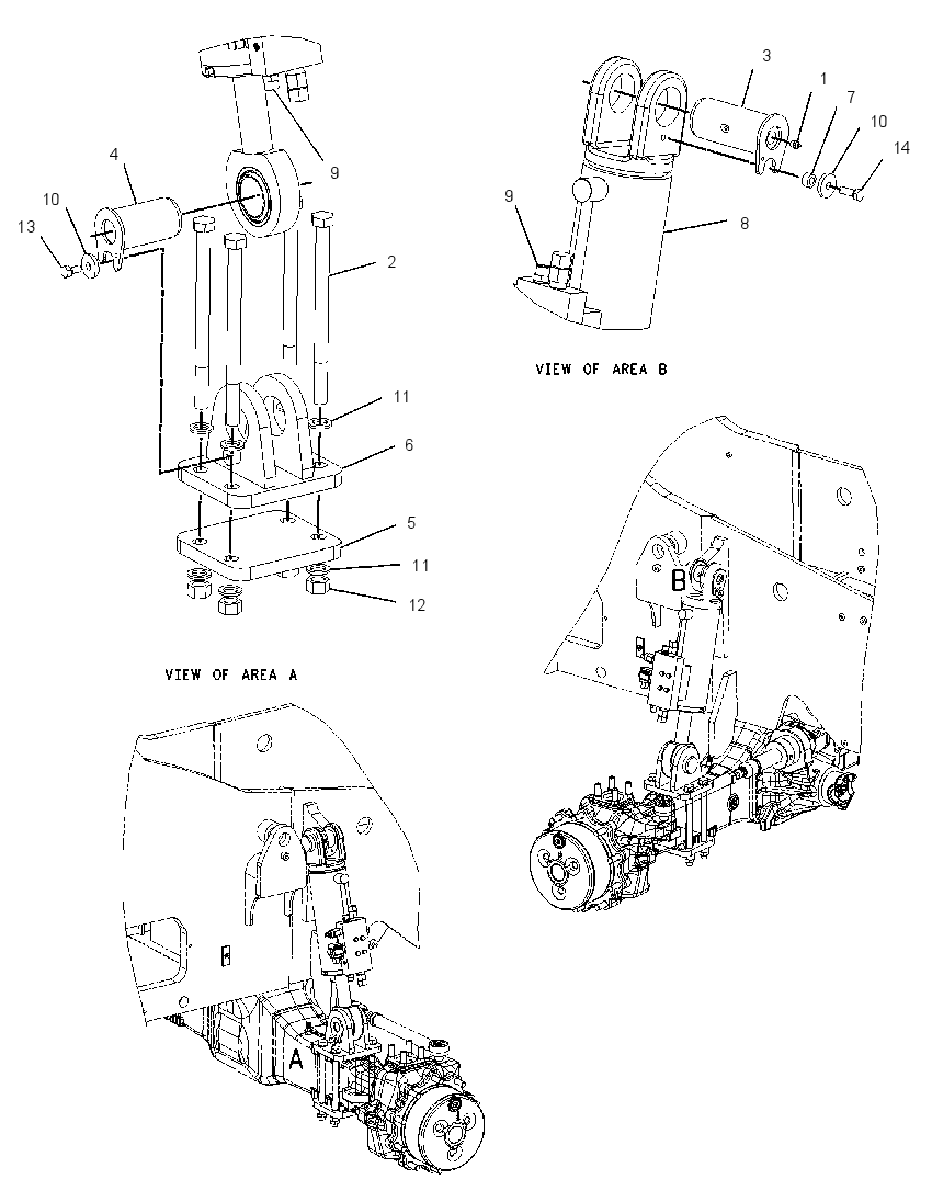 CYLINDER & MTG GP-AXLE LOCK 2126180 CAT