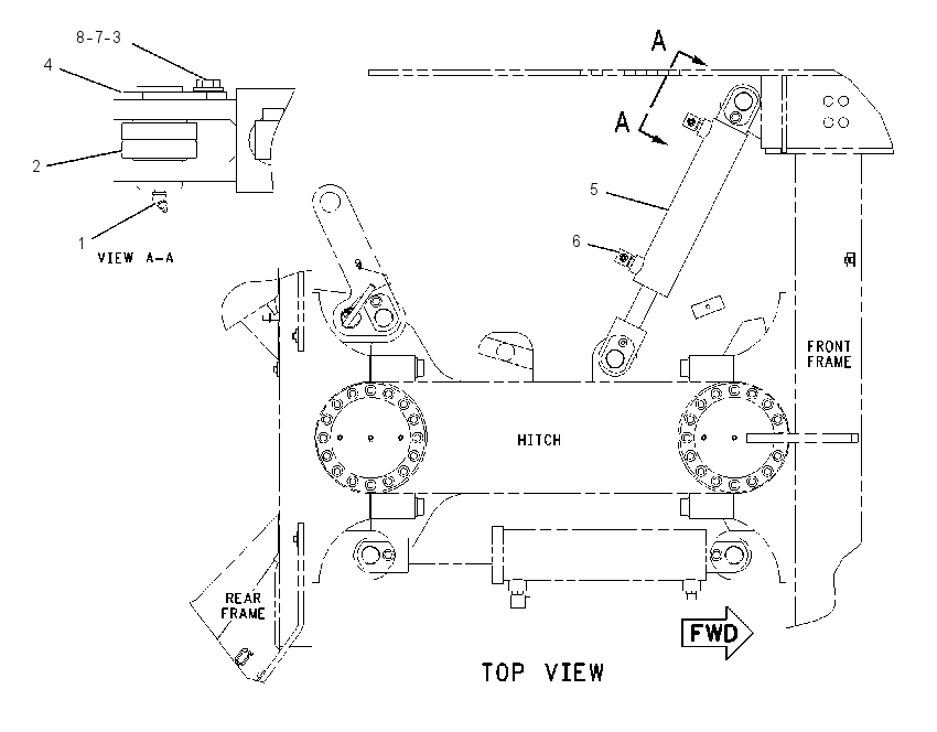 CYLINDER & MTG GP-OFFSET 1965087 CAT