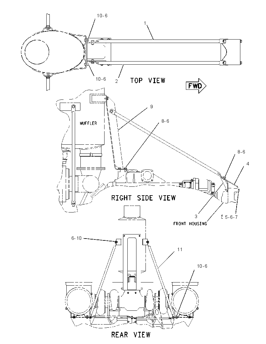 MOUNTING GP-MUFFLER 1786915 CAT
