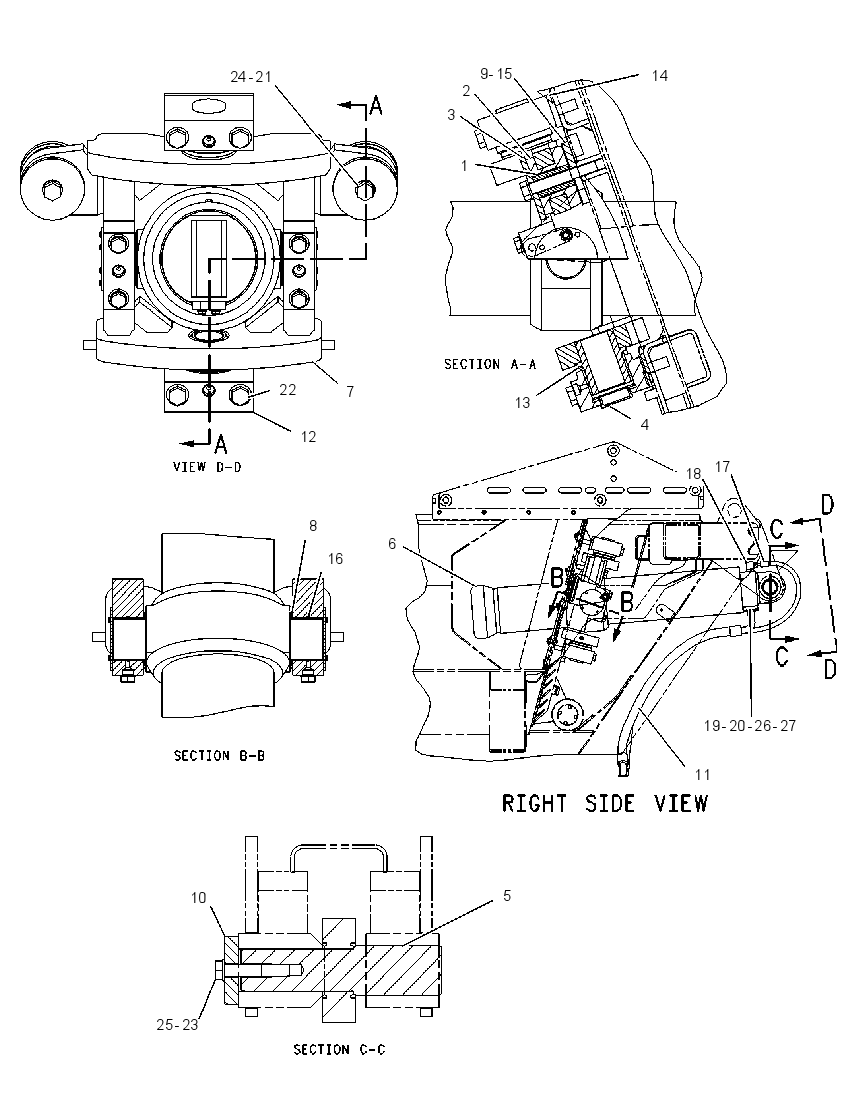 CYLINDER & MTG GP-EJECTOR 1847169 CAT