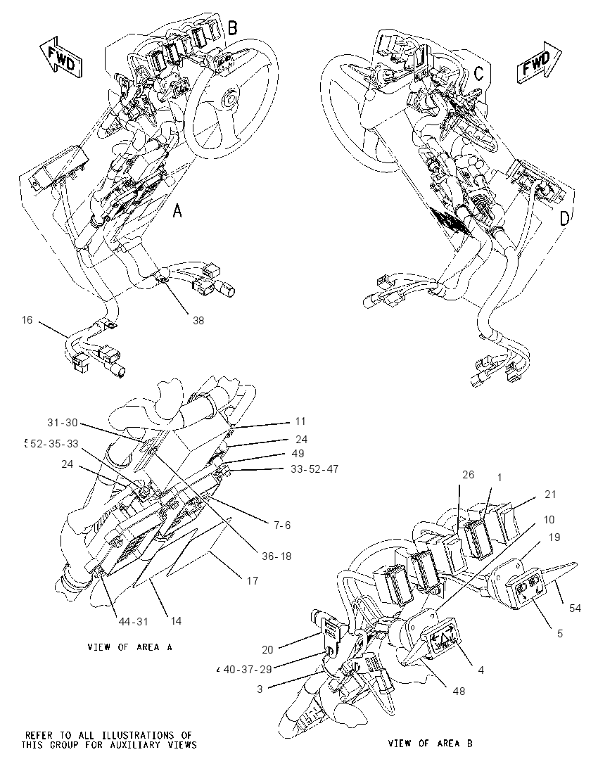 WIRING GP-STEERING CONSOLE 1595853 CAT