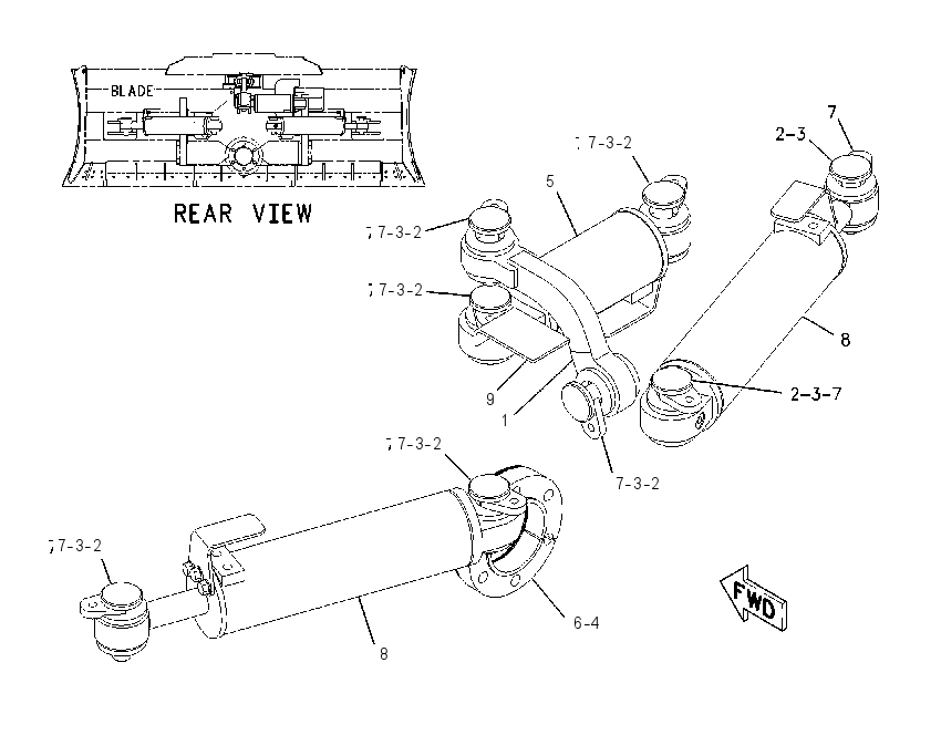 CYLINDER & GUARD GP 2134850 CAT