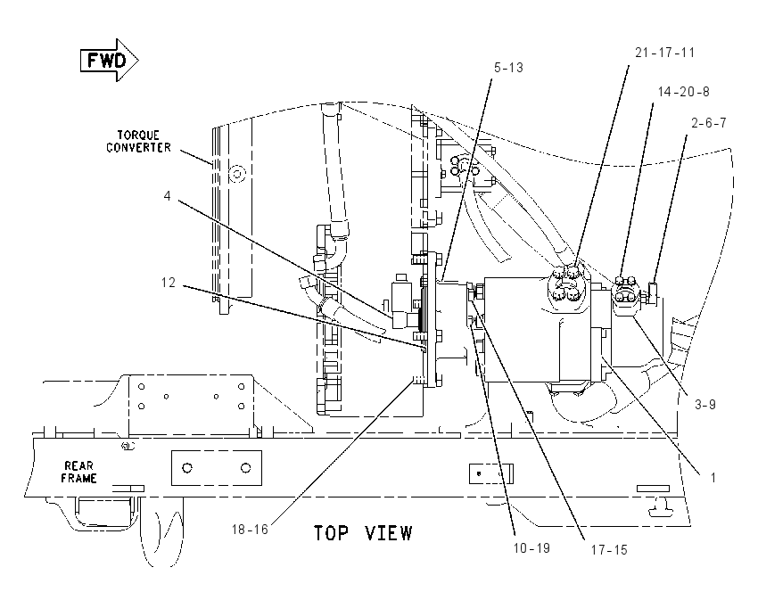 PUMP & MTG GP-IMPLEMENT 2126252 CAT
