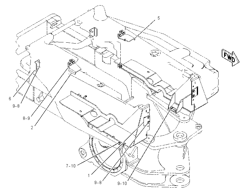 SUPPORT GP-FUEL TANK 1728824 CAT