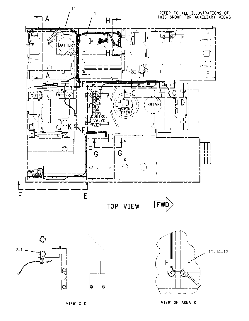 WIRING GP-LOG LOADER 2223339 CAT