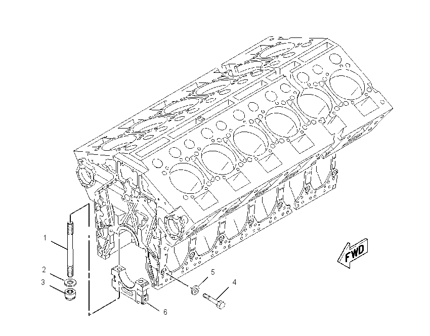 Блок цилиндров в сборе 2146059 CAT