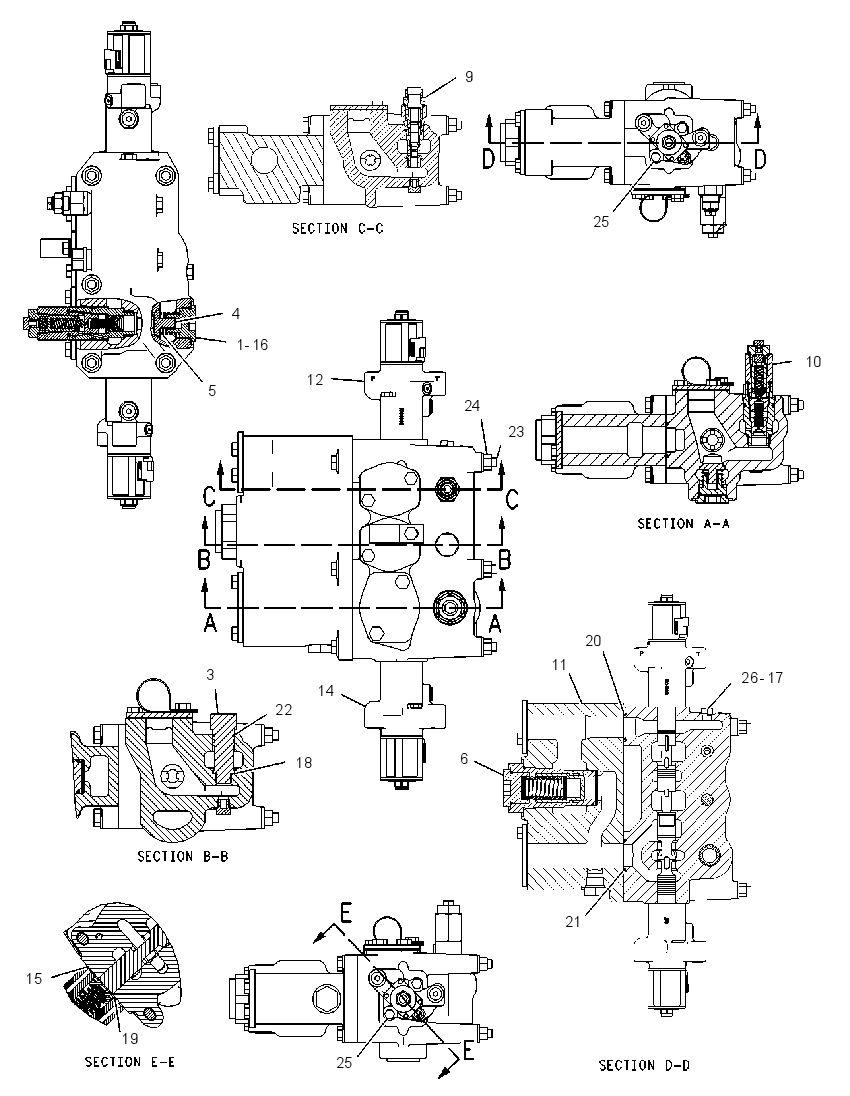 VALVE GP-HOIST CONTROL 1895772 CAT