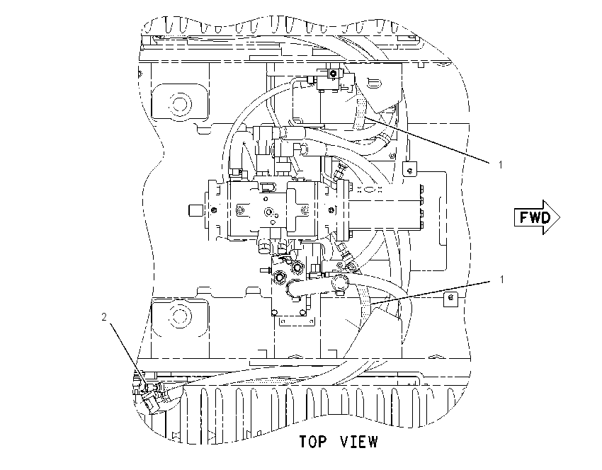 LINES GP-PARKING BRAKE 2166181 CAT