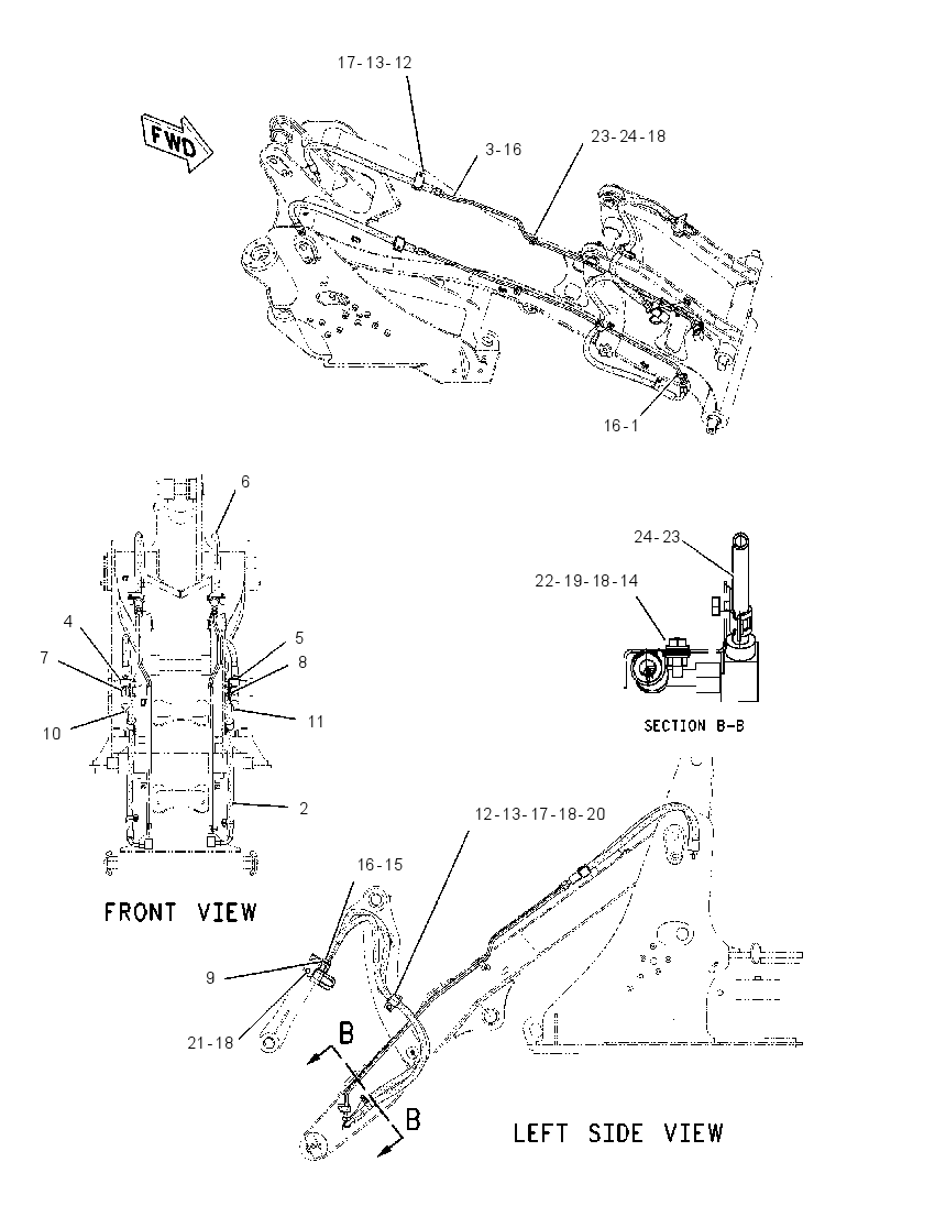LINES GP-WORK TOOL 1468919 CAT