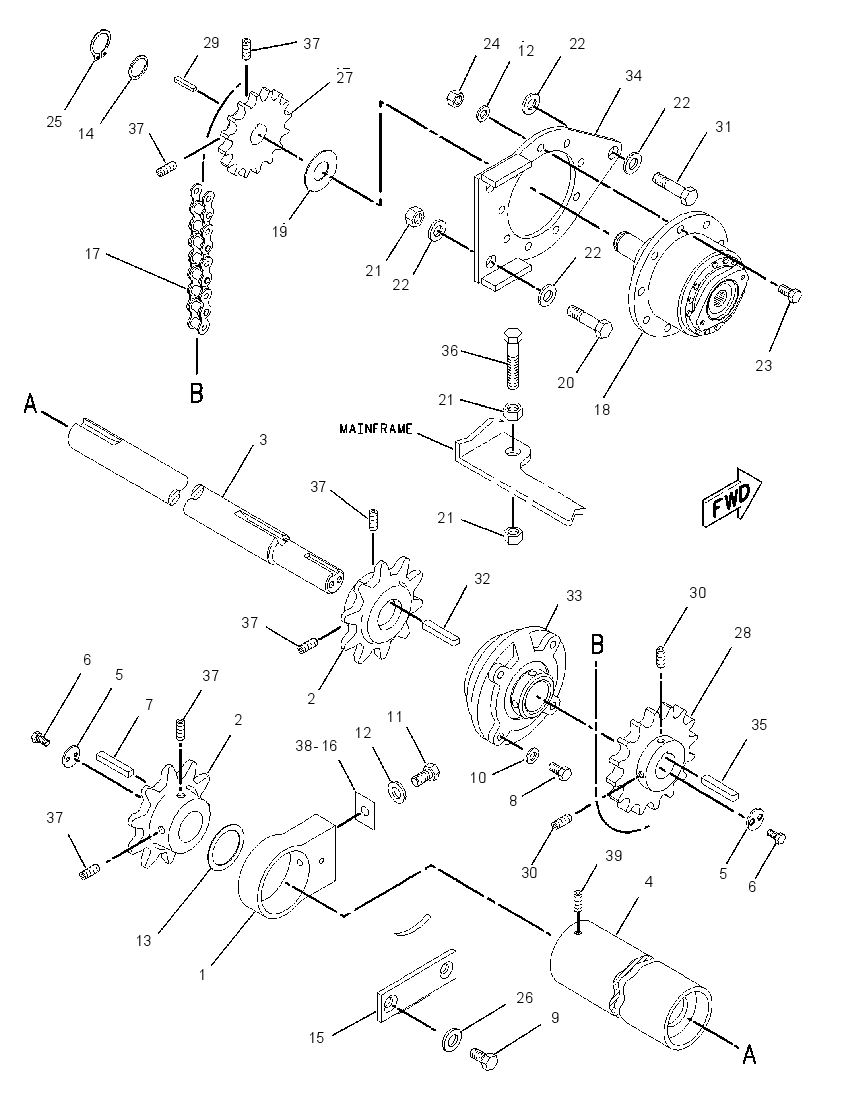 SHAFT GP-FEEDER DRIVE 2284458 CAT