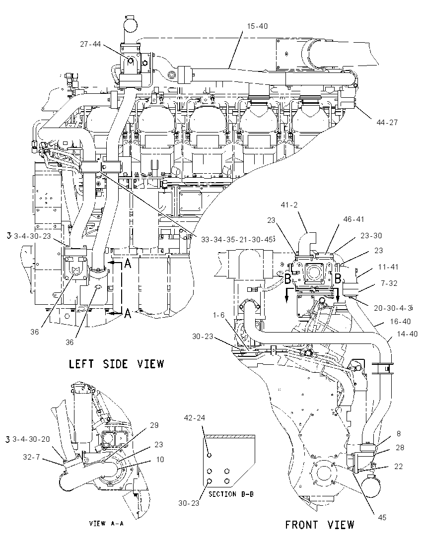 Трубопроводы водяные 1918414 CAT