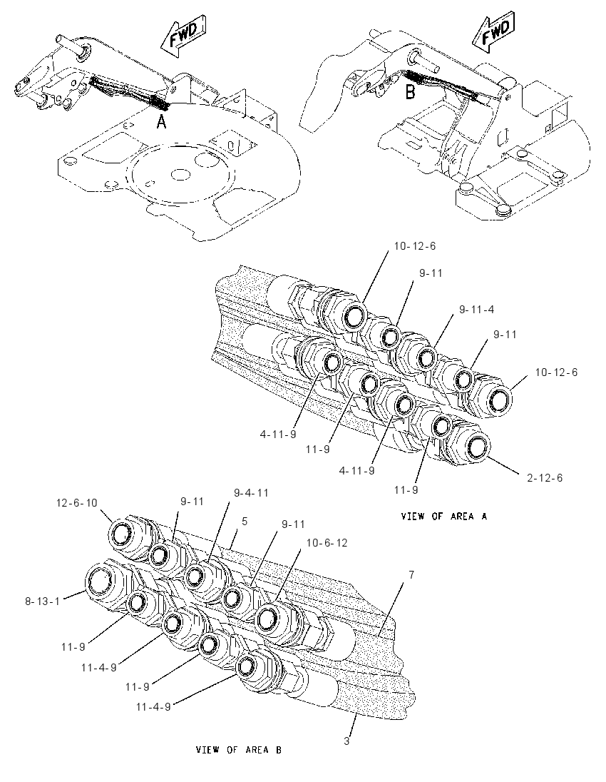 Трубопроводы стрелы 2179706 CAT
