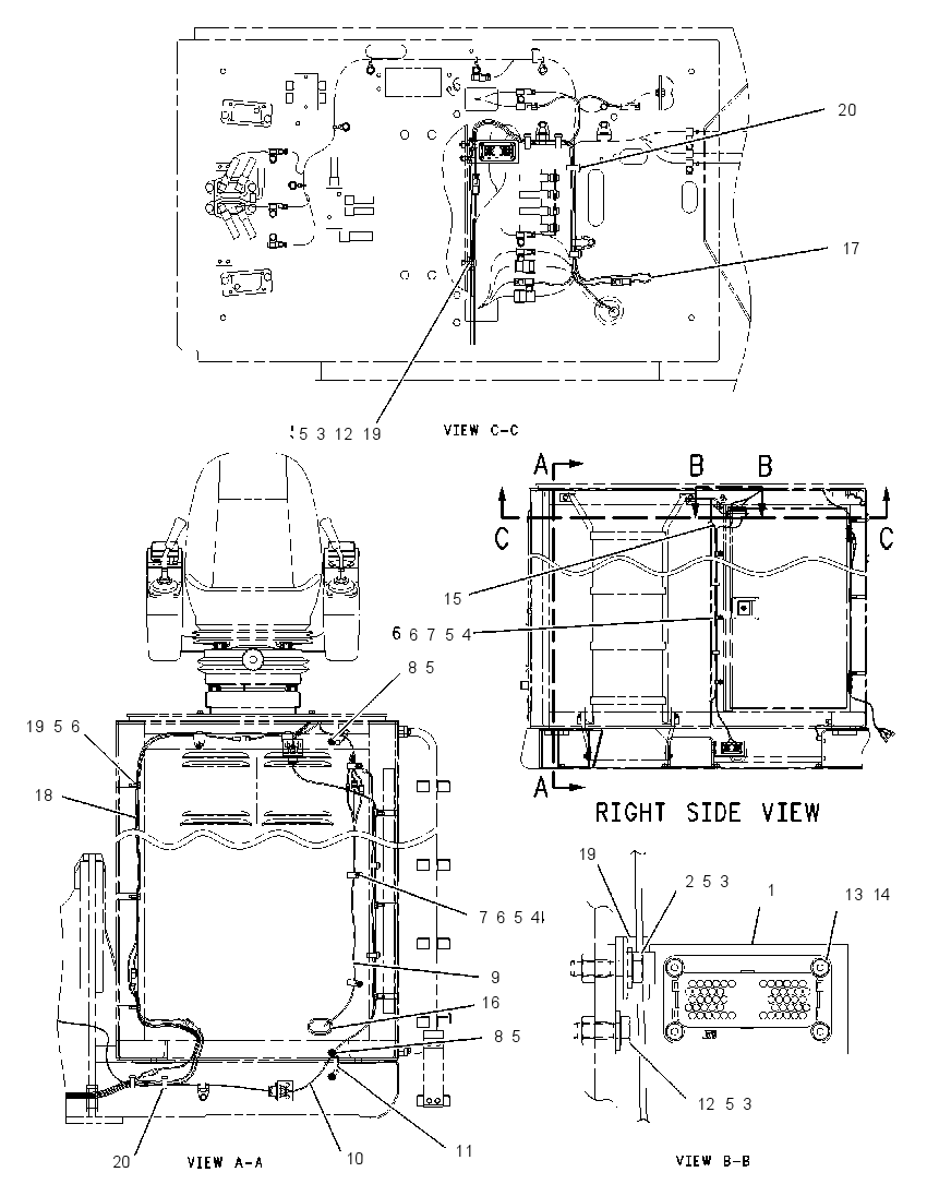 WIRING GP-CAB RISER 2286158 CAT