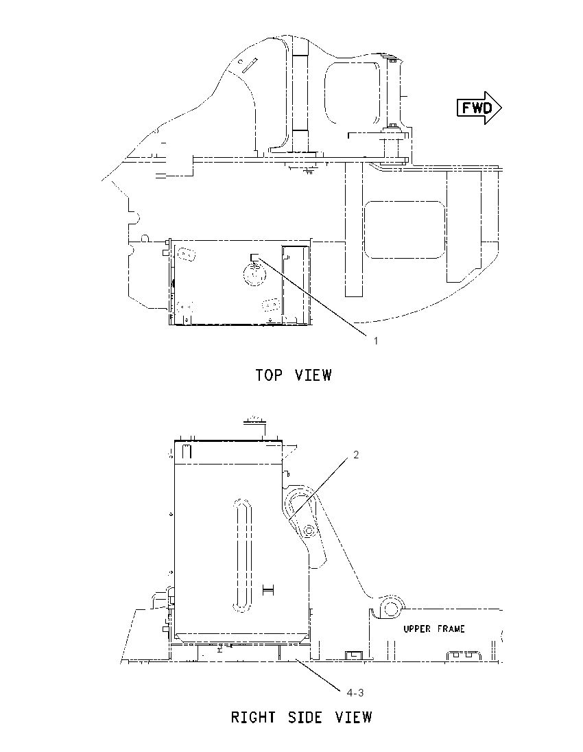 Бак топливный с креплением 2187636 CAT