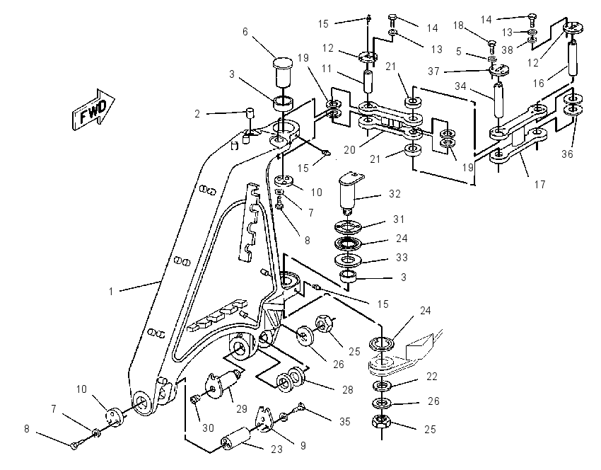 HITCH GP-NON-CUSHION 2T0468 CAT