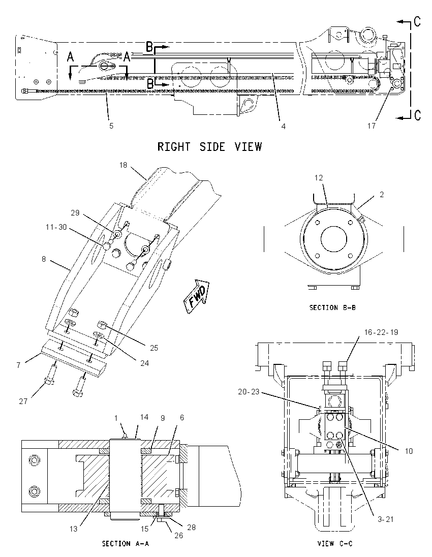 CYLINDER & MTG GP-TELESCOPING 8I3131 CAT
