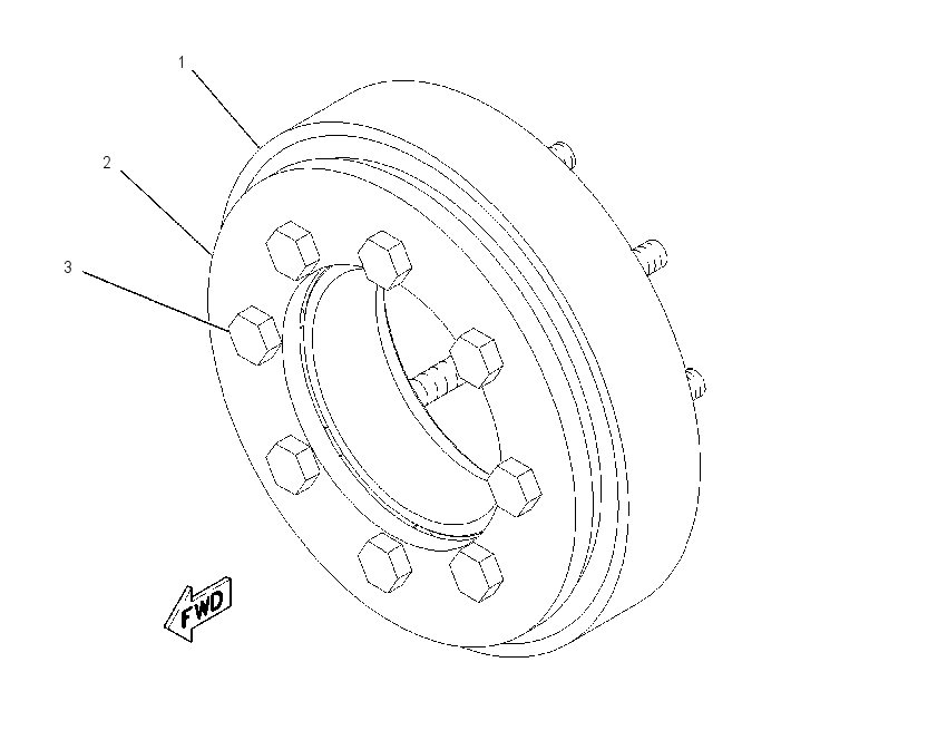 ADAPTER GP-DAMPER 2222771 CAT