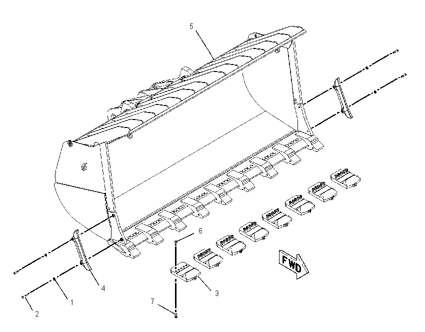 BUCKET GP-COAL 2072882 CAT