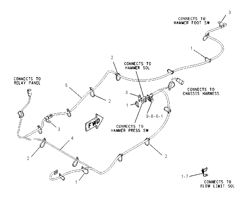WIRING GP-HAMMER 2130748 CAT