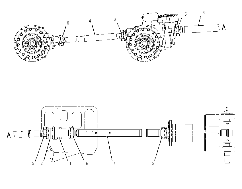 SHAFT GP-REAR DRIVE 2089019 CAT