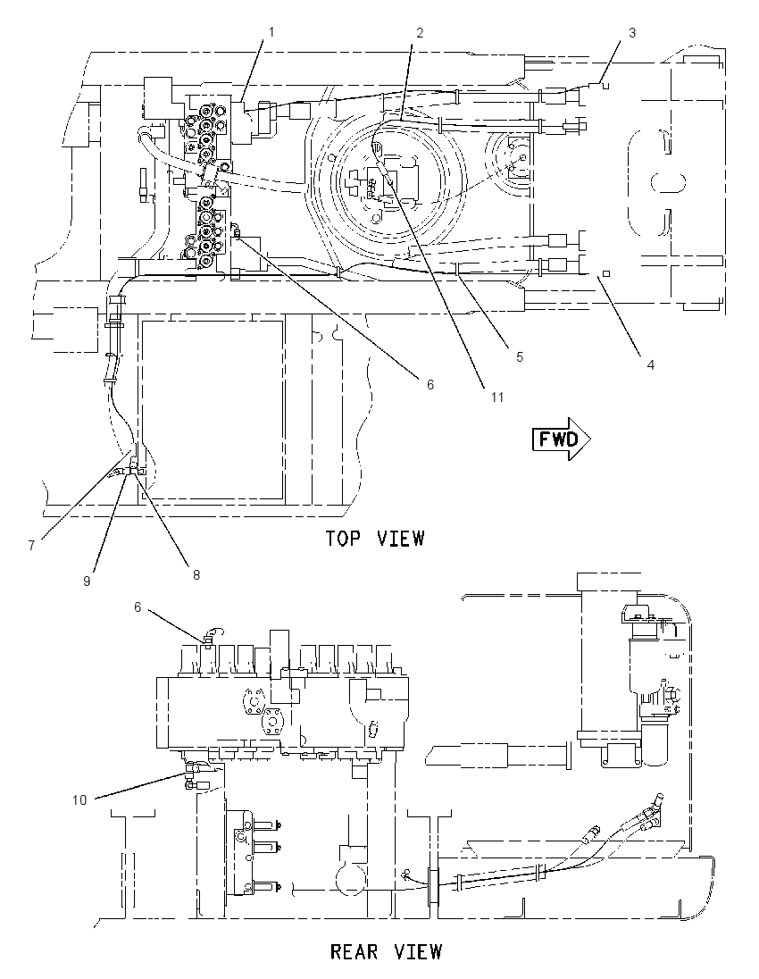Трубопроводы управляющие 1926919 CAT