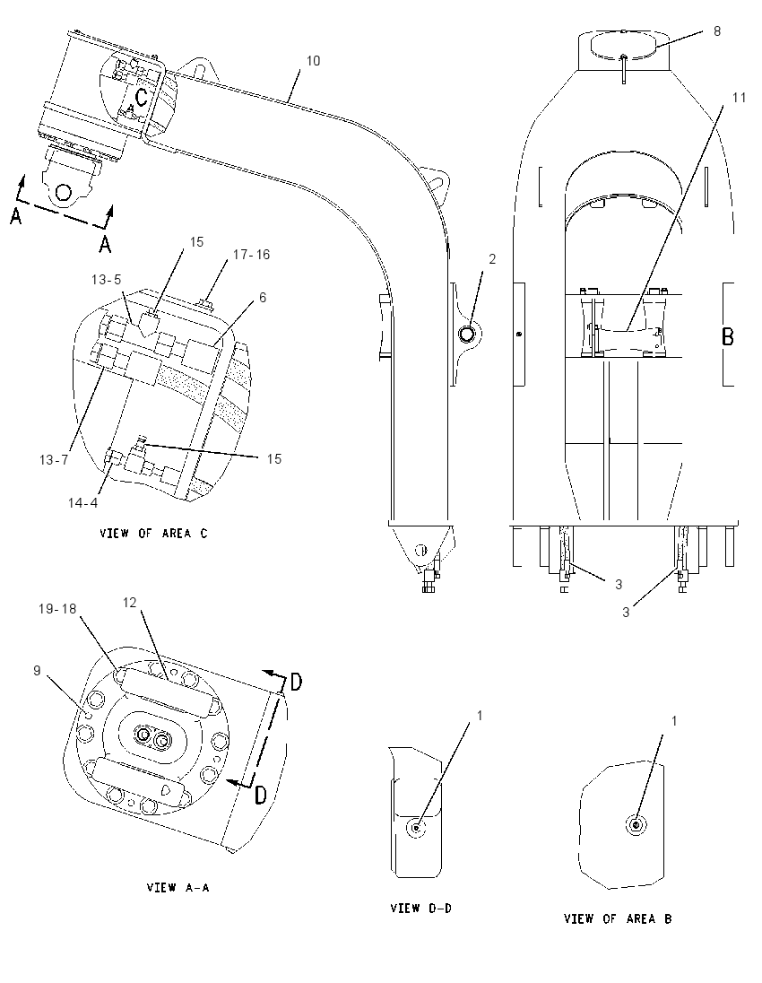 FRAME GP-GRAPPLE 2243312 CAT