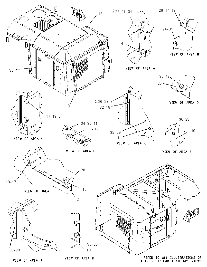 HOOD GP-TRACTOR 2152128 CAT