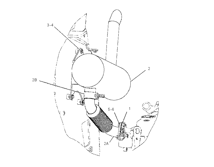 MOUNTING GP-MUFFLER 1922612 CAT