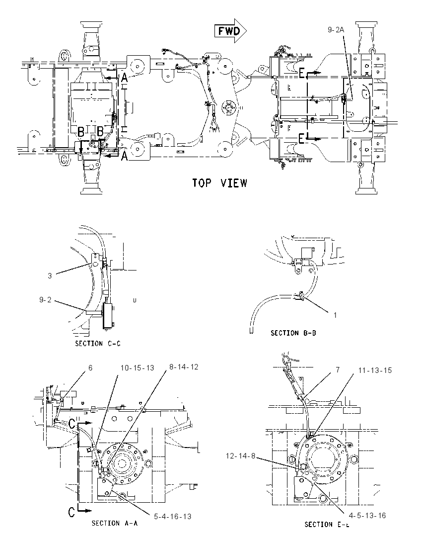 AXLE TEMPERATURE WIRING GROUP 2018411 CAT