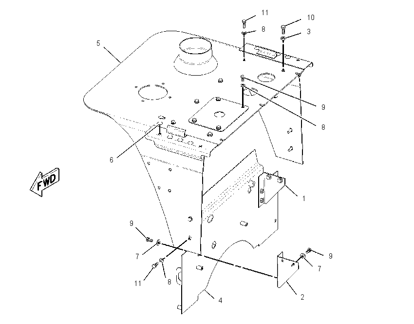 SUPPORT GP-AIR INLET 1993855 CAT