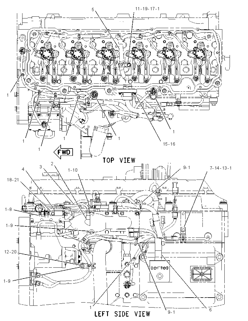 Проводка электронного управления 1889869 CAT