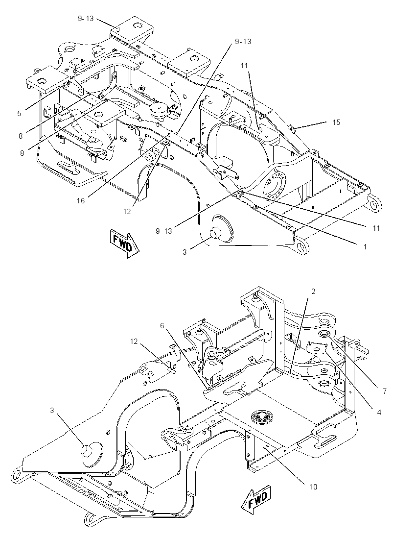 FRAME AS-FRONT 1938092 CAT