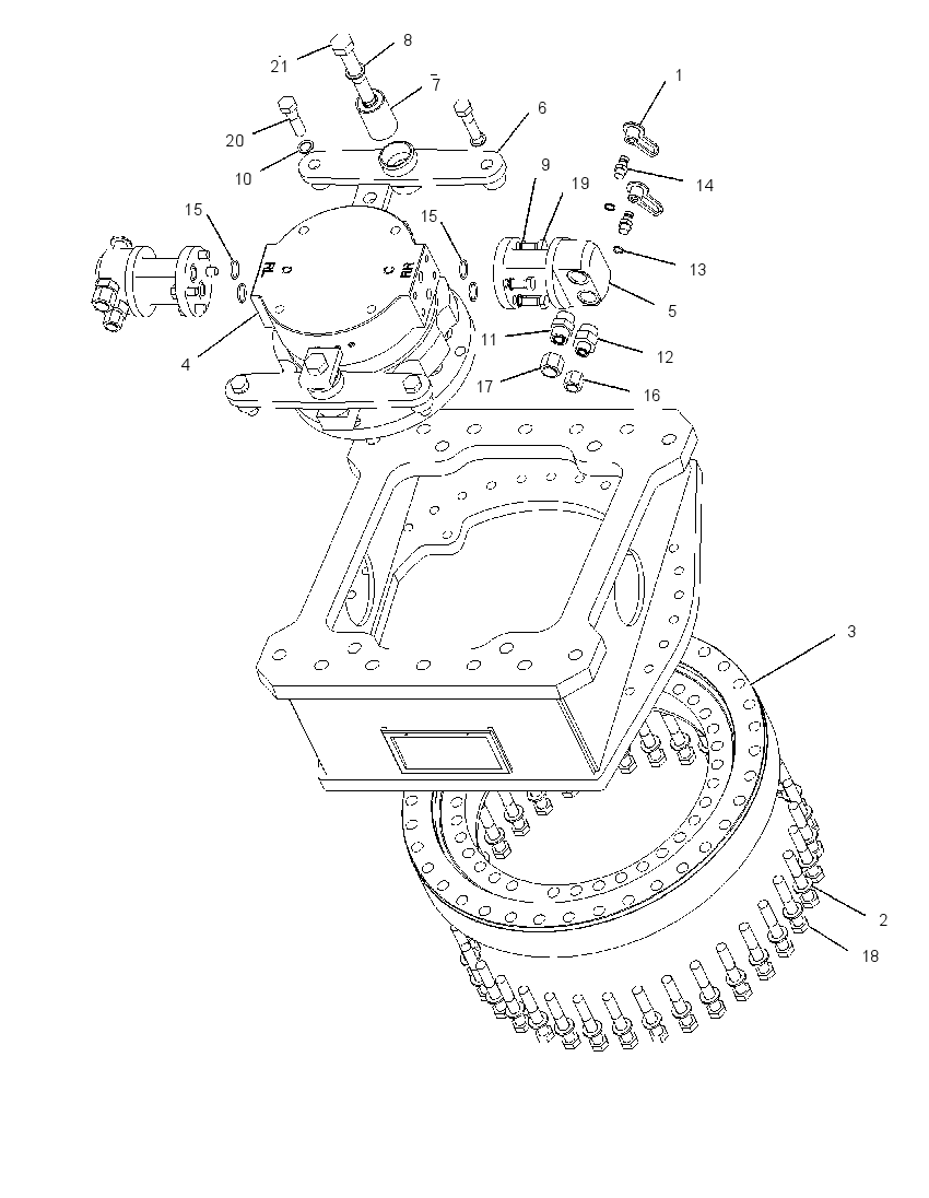 ROTATOR & MTG GP-HYDRAULIC 1950223 CAT