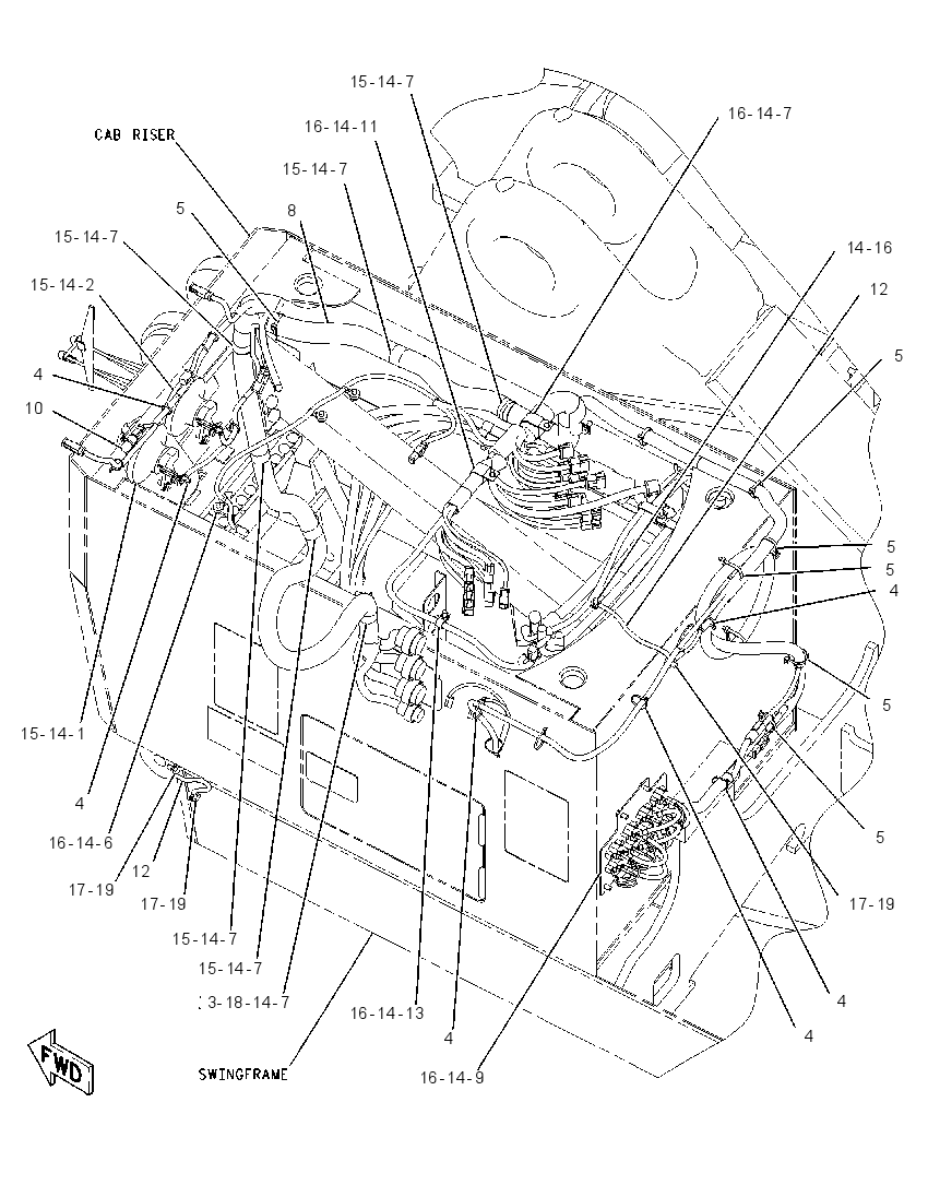 WIRING GP-CAB RISER 1693949 CAT