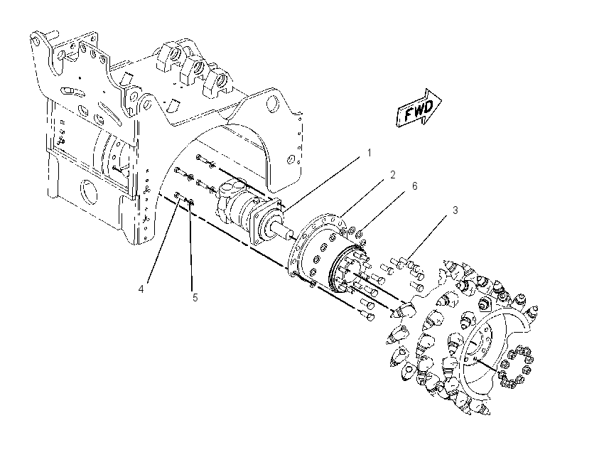 DRIVE GP-COLD PLANER 2204767 CAT