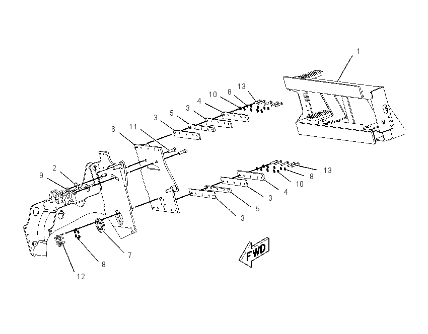 FRAME GP-COLD PLANER 2247362 CAT