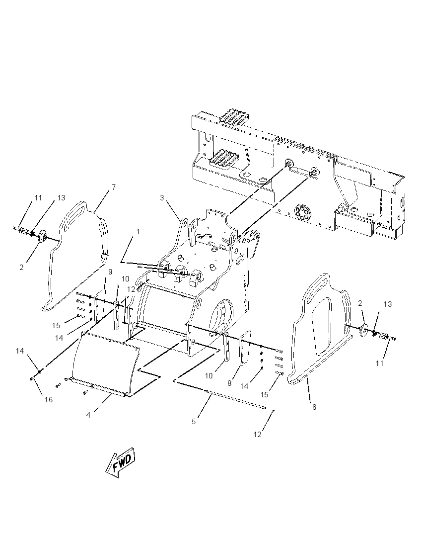 FRAME GP-COLD PLANER 2204769 CAT