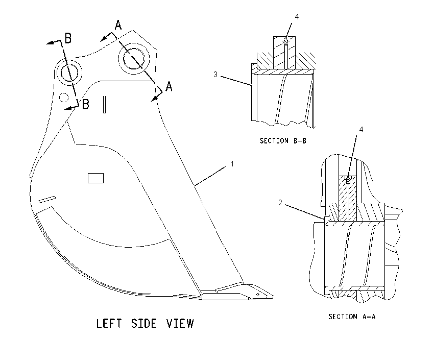 BUCKET AS-MASS EXCAVATOR 2146270 CAT