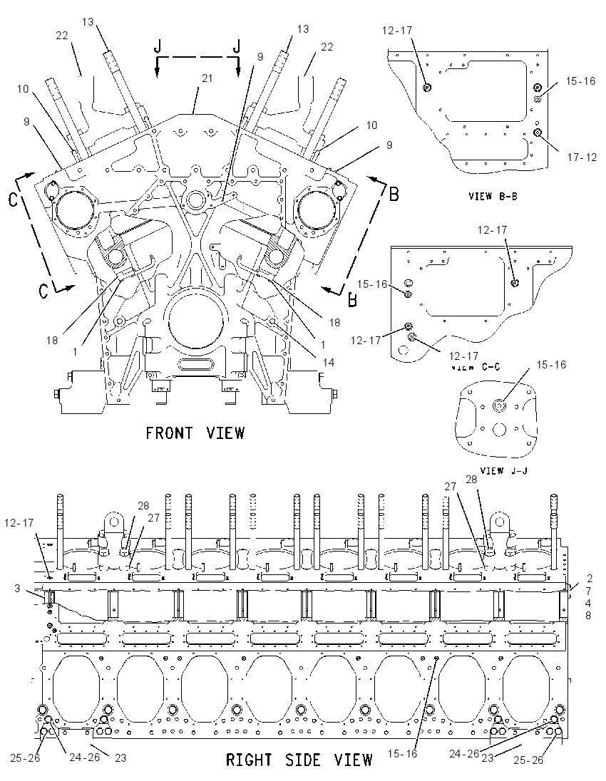 Блок цилиндров 2146060 CAT