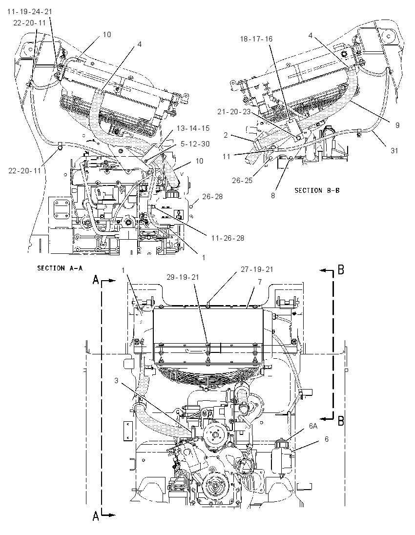 RADIATOR & OIL COOLER MTG GP 1873216 CAT